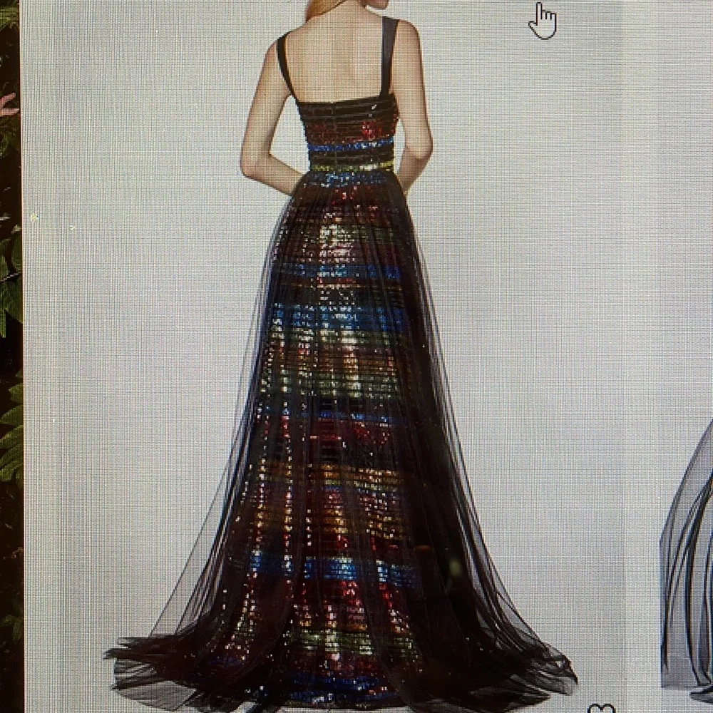Multi-Colored Sequin Gown by Cinderella Devine - Picture 5 of 6